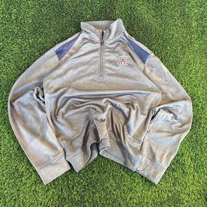 Gray Quarter-Zip Sweater